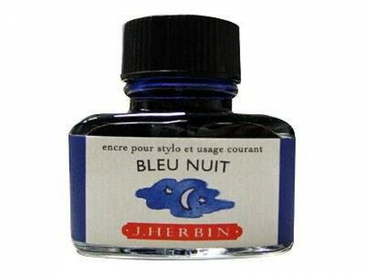 午夜藍 鋼筆沾水筆墨水｜法國 J.Herbin 珍珠彩墨