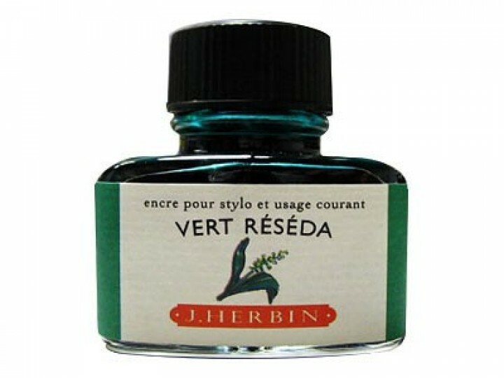 木犀草綠 鋼筆沾水筆墨水｜法國 J.Herbin 珍珠彩墨