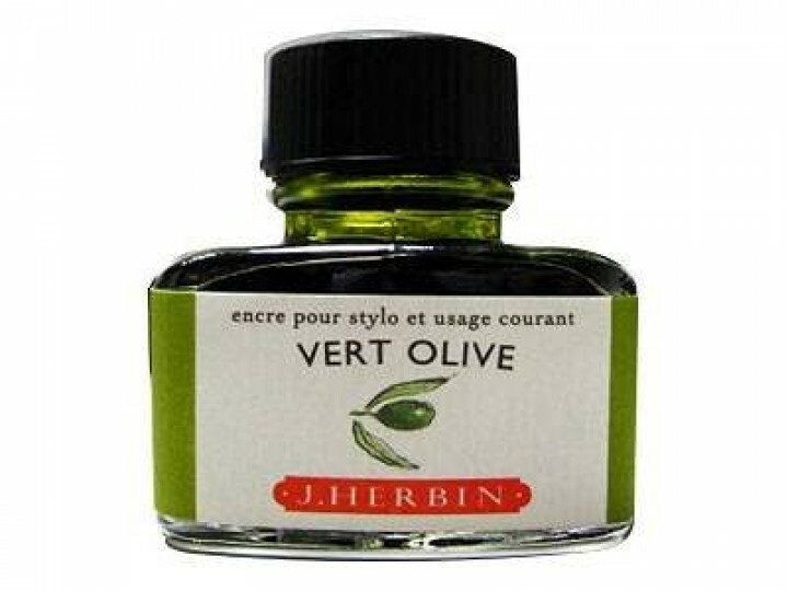 橄欖綠 鋼筆沾水筆墨水｜法國 J.Herbin 珍珠彩墨