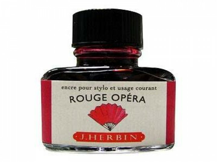 歌劇紅 鋼筆沾水筆墨水｜法國 J.Herbin 珍珠彩墨