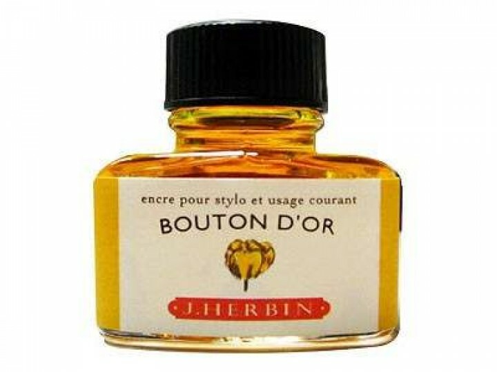 毛莨花黃 鋼筆沾水筆墨水｜法國 J.Herbin 珍珠彩墨