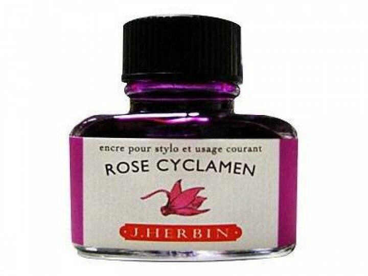 粉紅仙客來 鋼筆沾水筆墨水｜法國 J.Herbin 珍珠彩墨