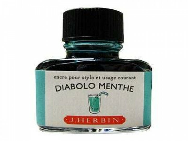 薄荷蘇打綠 鋼筆沾水筆墨水｜法國 J.Herbin 珍珠彩墨