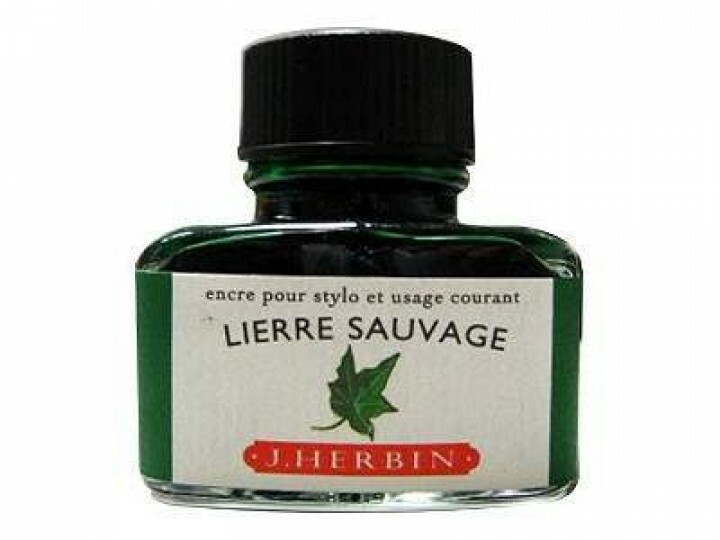 長春藤綠 鋼筆沾水筆墨水｜法國 J.Herbin 珍珠彩墨