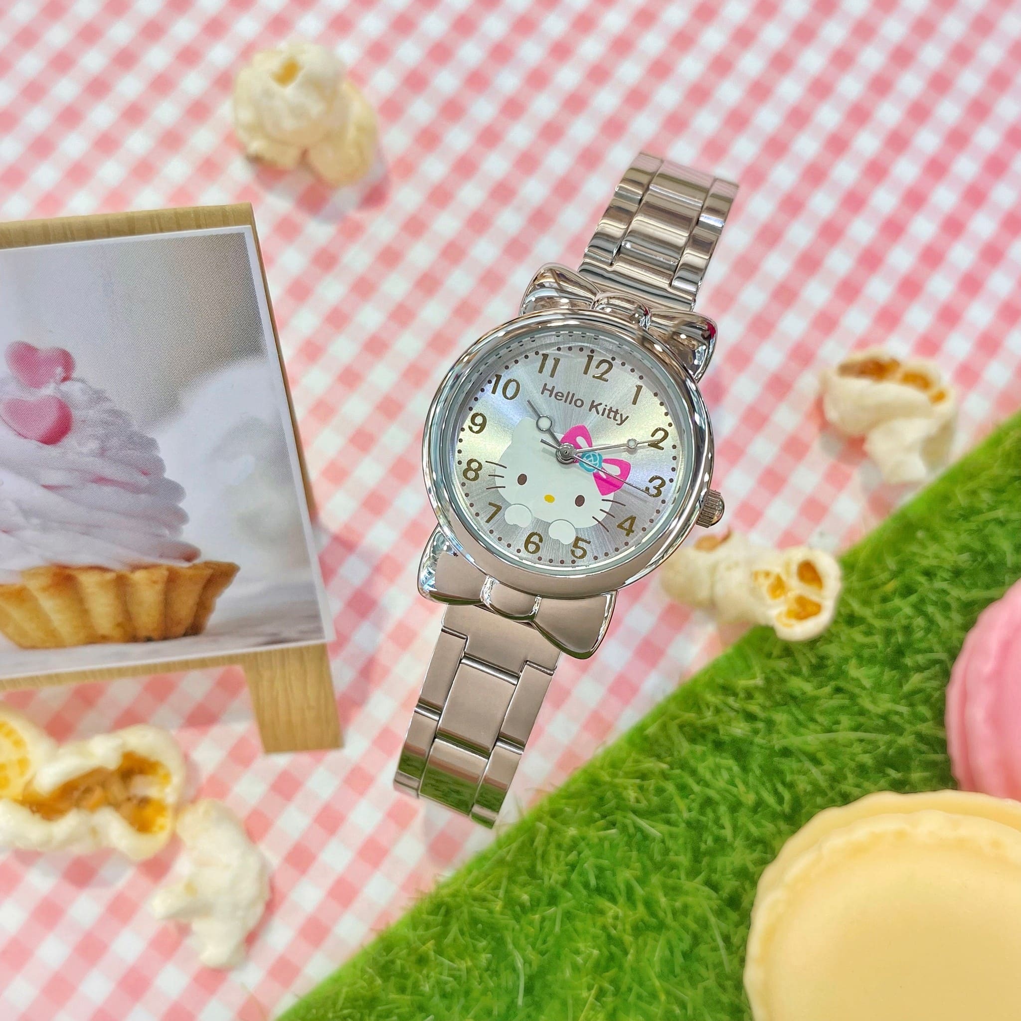 【HELLO KITTY】凱蒂貓 數字蝴蝶結可愛腕錶 LK688LWWA 26mm  現代鐘錶