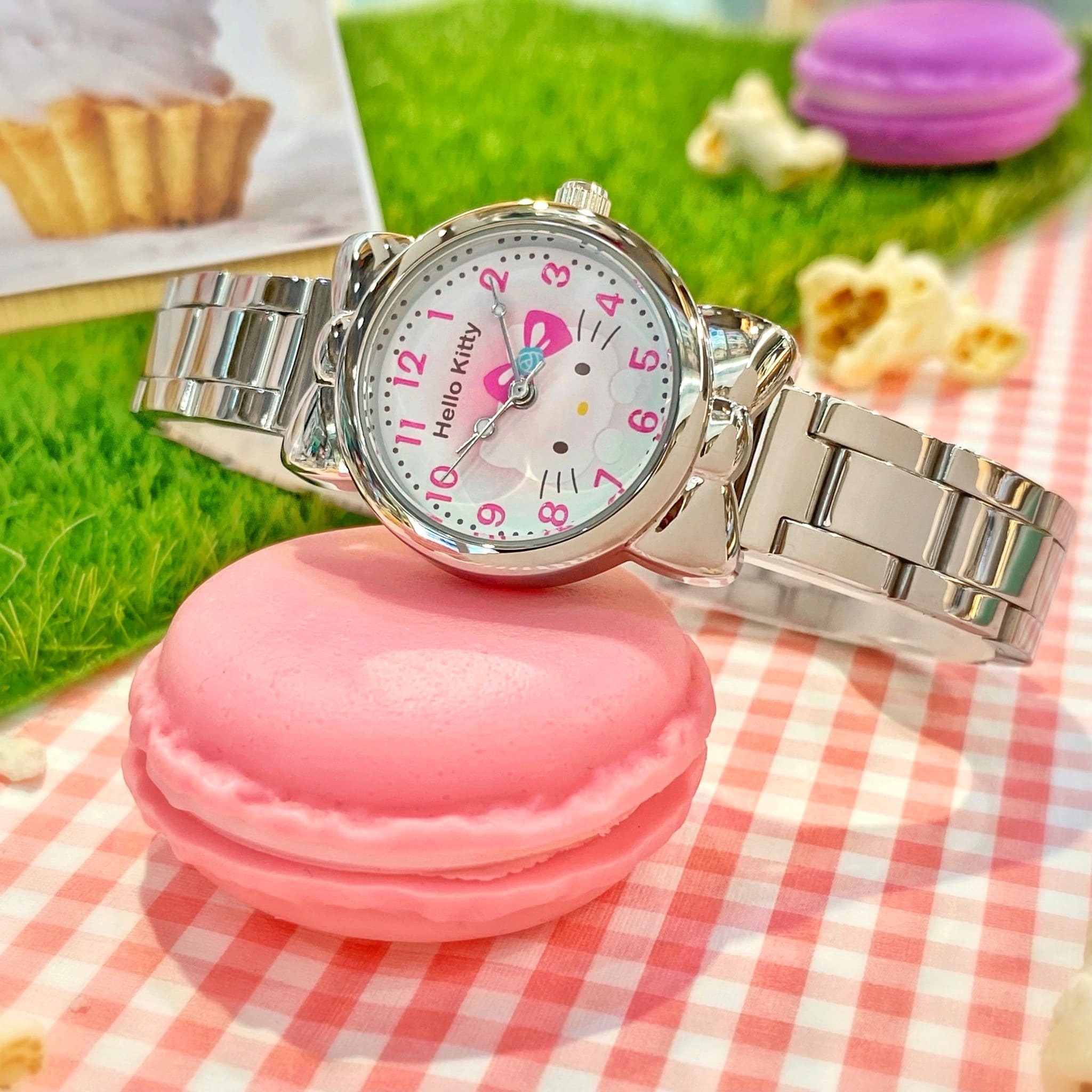 【HELLO KITTY】凱蒂貓 數字蝴蝶結可愛腕錶 LK688LWPA 26mm  現代鐘錶