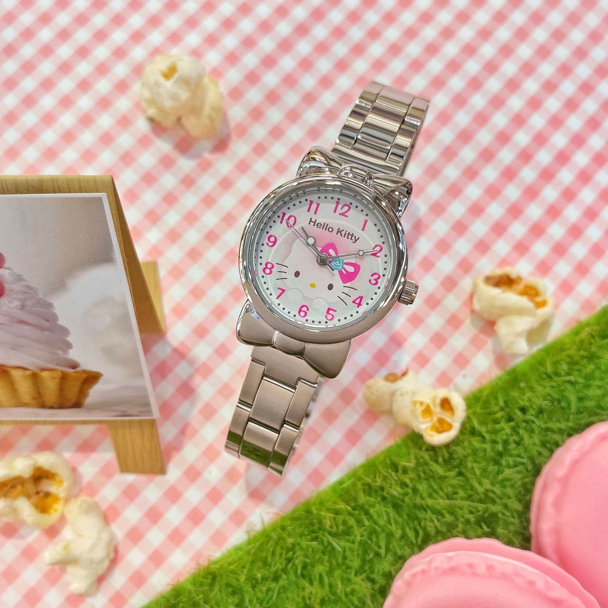 【HELLO KITTY】凱蒂貓 數字蝴蝶結可愛腕錶 LK688LWPA 26mm  現代鐘錶