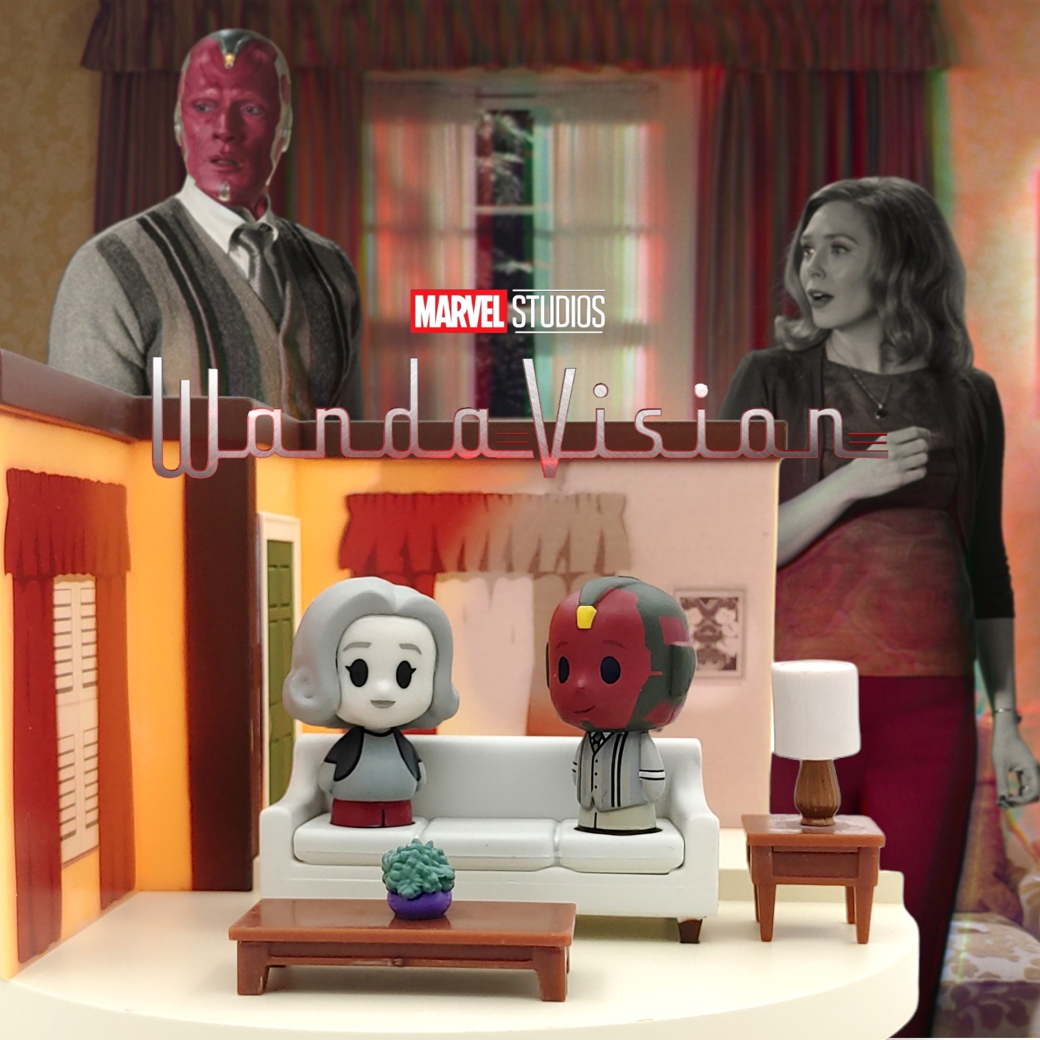 FUNKO POP<溫黛與幻視>溫黛與幻視(60年代小場景)