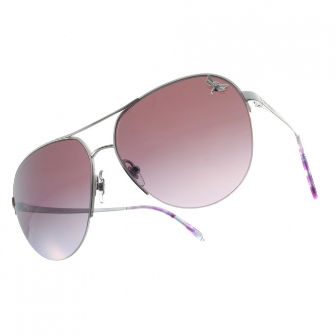 【Tiffany&CO.】TF3029B 60543L 水鑽蜻蜓飛官款太陽眼鏡