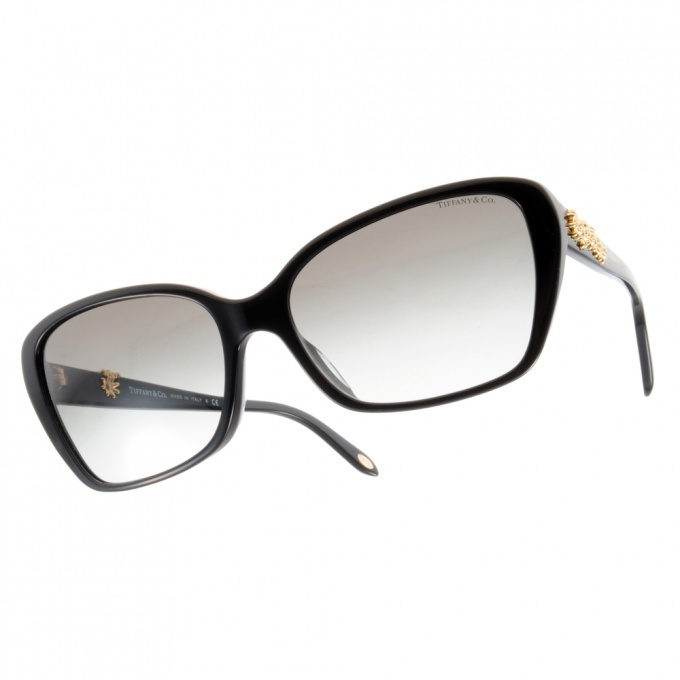 【Tiffany&CO.】TF4069BA 80013C 典雅水鑽雛菊貓眼框太陽眼鏡