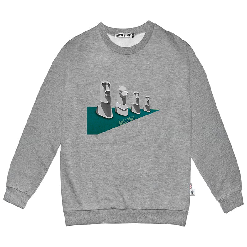 Moai Alpaca 高磅數長袖圓T