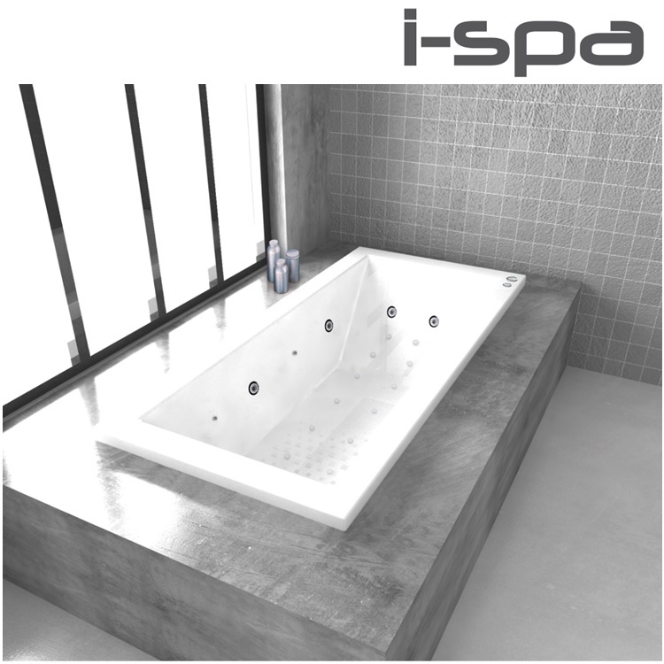 I-Spa "Cute 170" Acrylic Whirlpool Bathtub