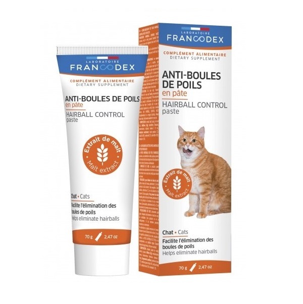 法國Francodex 貓用去毛球膏70g