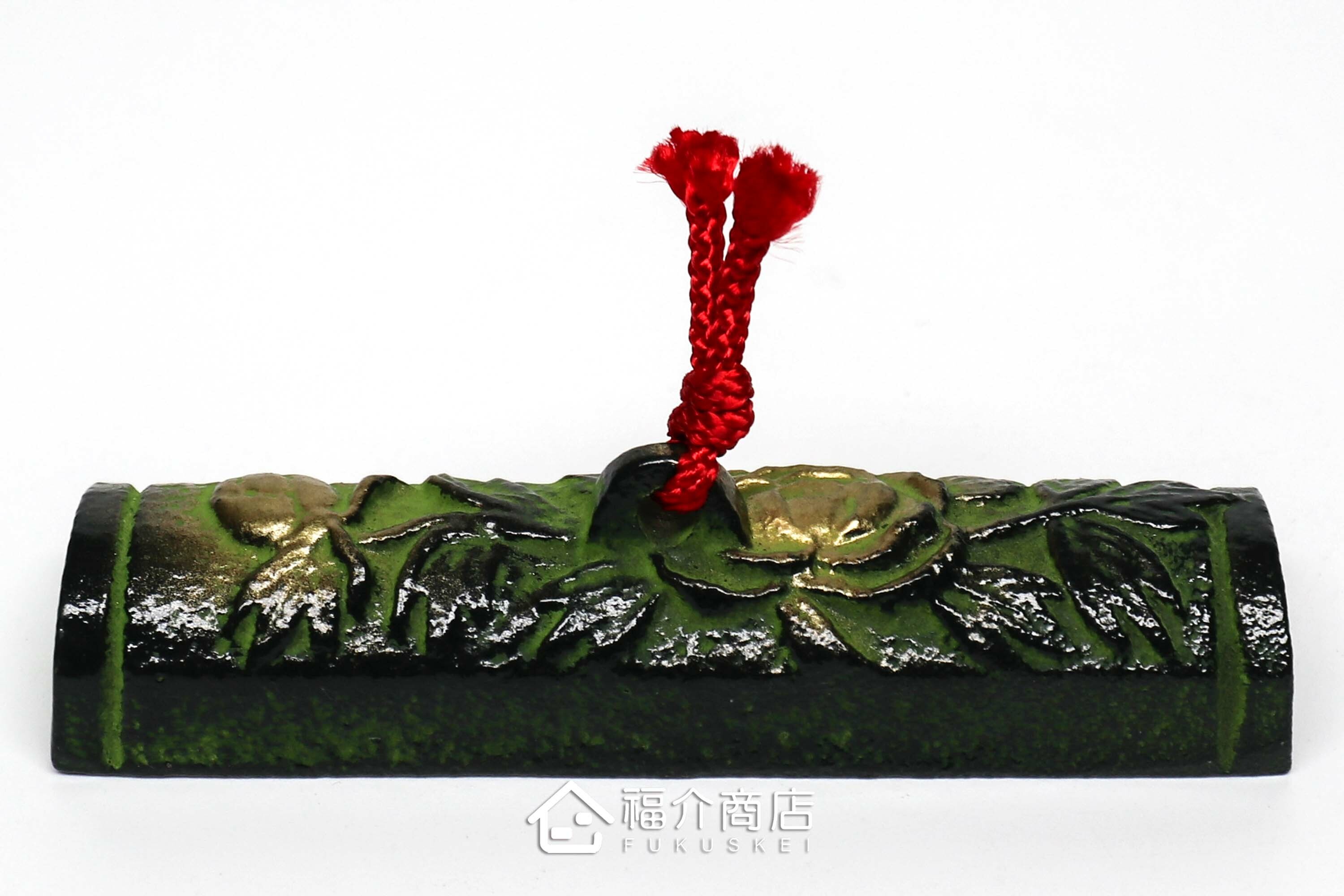 壓住紙張防止移動的鑄鐵材質牡丹造型小文鎮