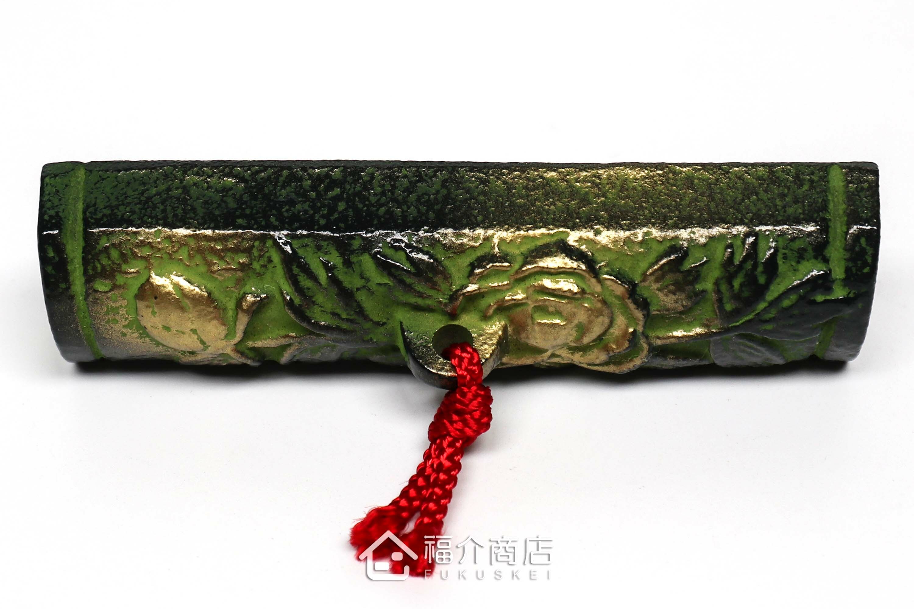 壓住紙張防止移動的鑄鐵材質牡丹造型小文鎮