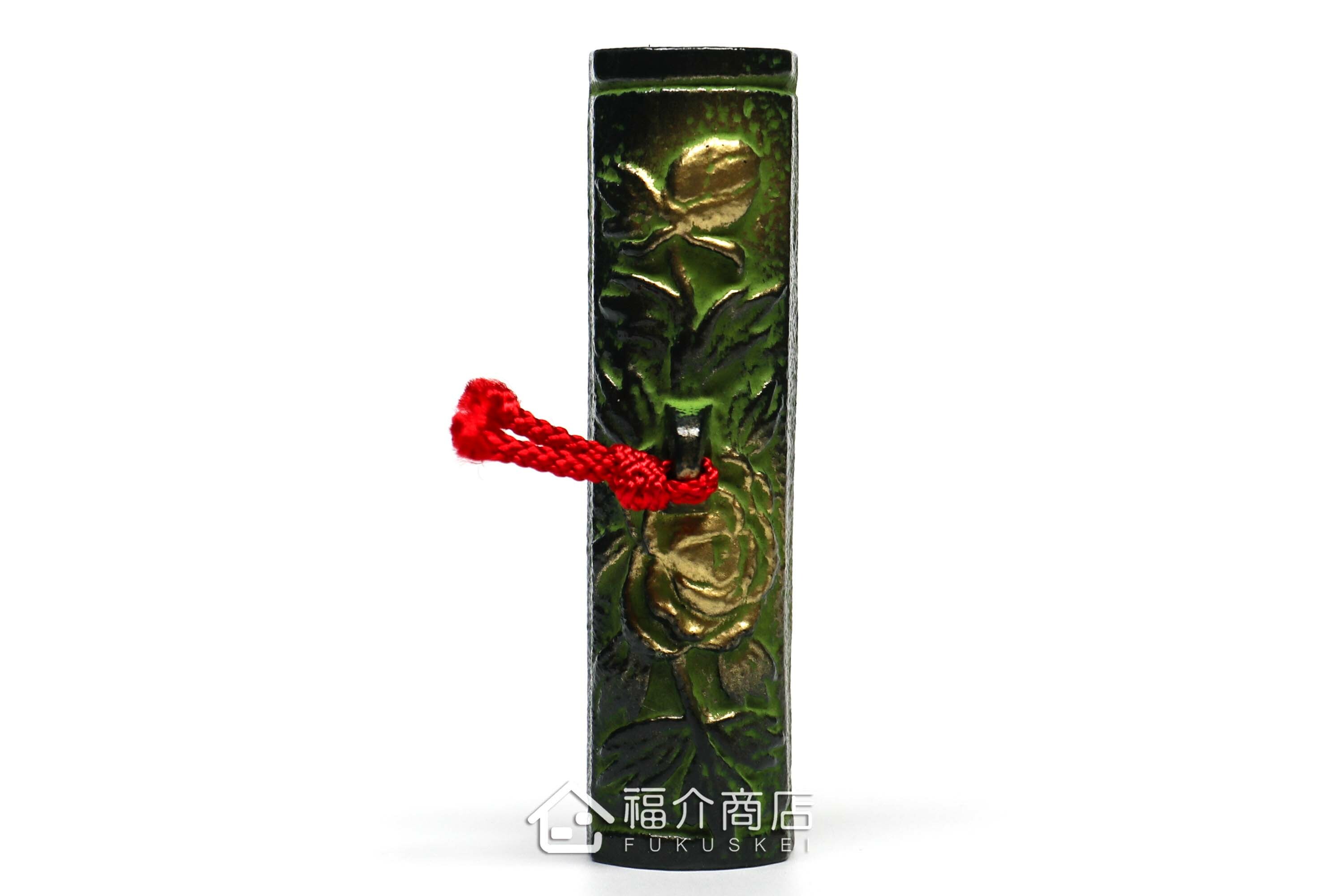 壓住紙張防止移動的鑄鐵材質牡丹造型小文鎮