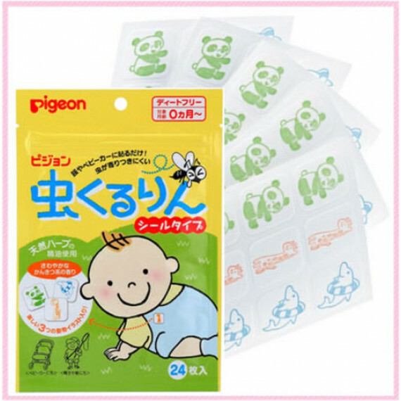 日本製 PIGEON 貝親 - 驅蚊貼 60片(平行進口)