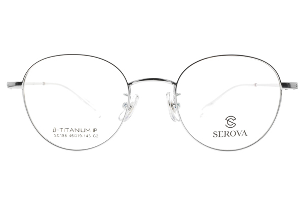 【SEROVA】SC188 C2 氣質金屬款 圓框光學眼鏡