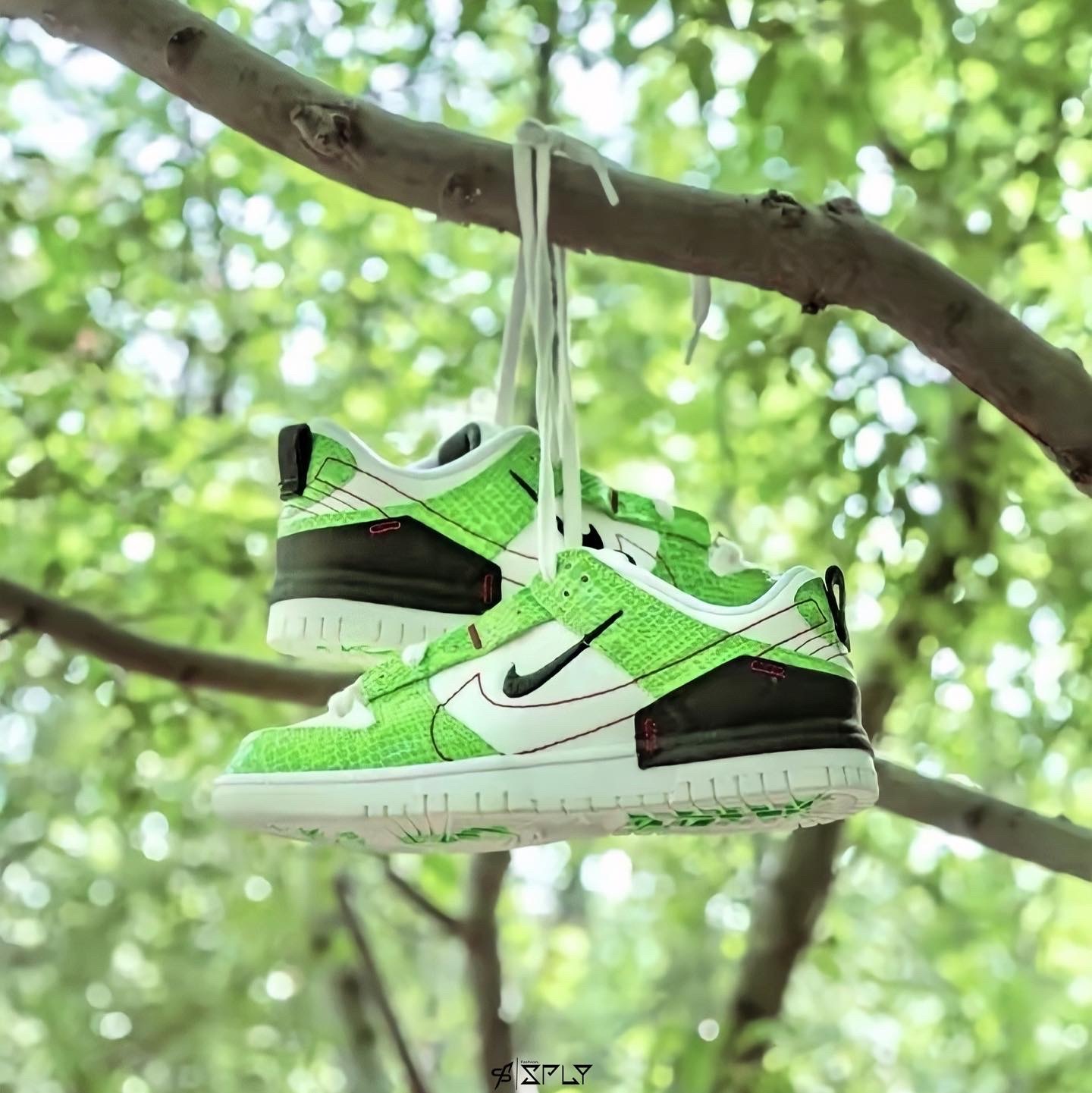 Nike Dunk Low Disrupt 2 Snakeskin 蛇紋綠 蛇紋金扣 解構 DV1491-101