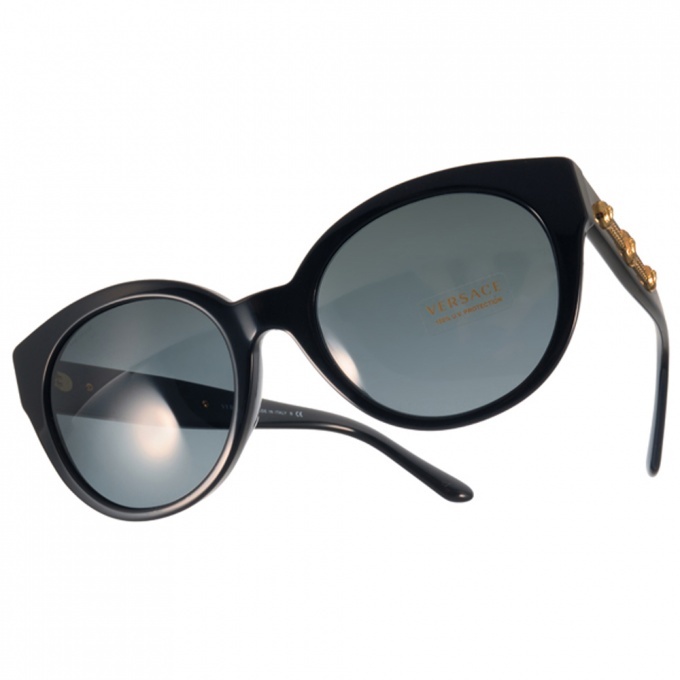 【VERSACE】VE4294A GB187 義式經典浪漫貓眼框太陽眼鏡