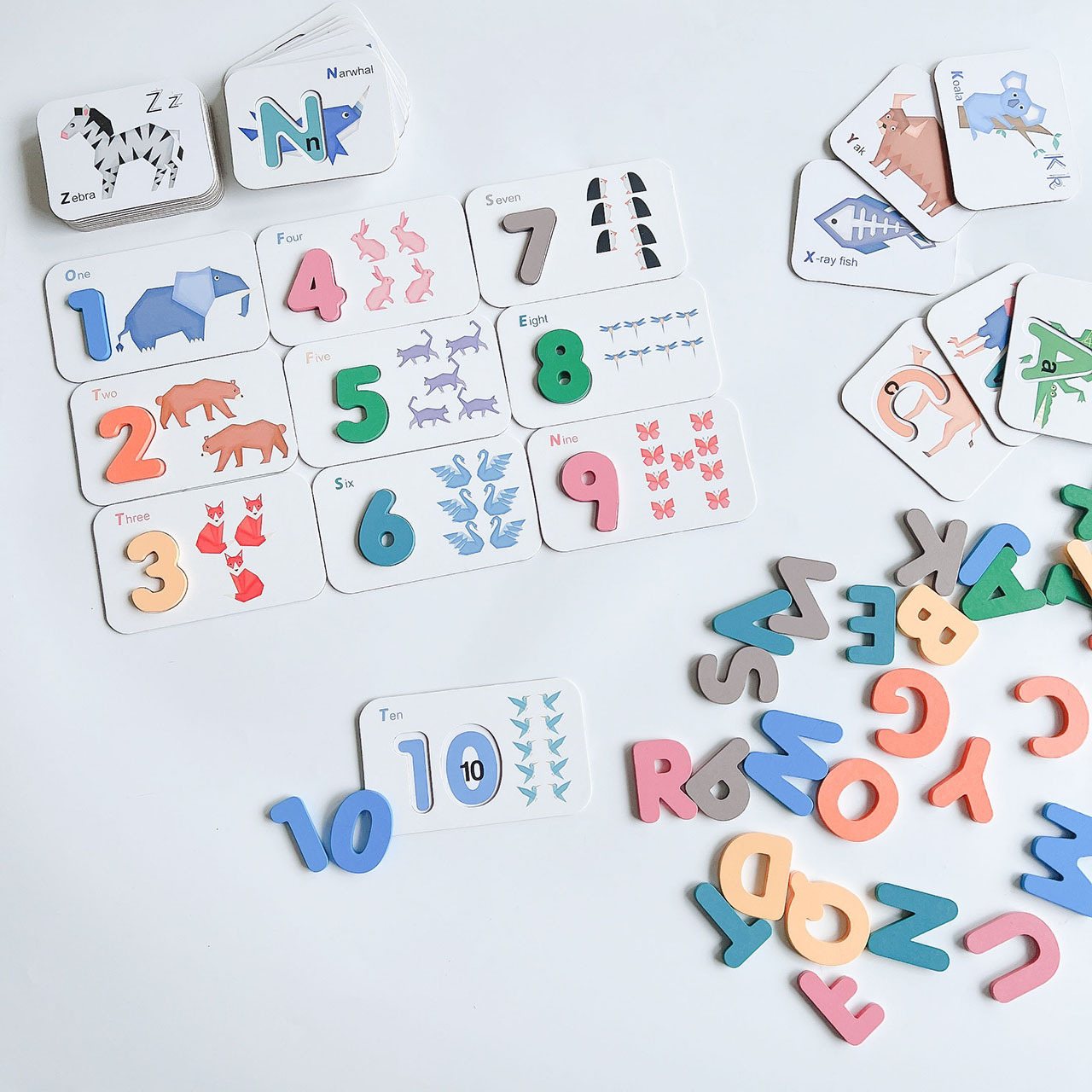 英文數字配對拼圖