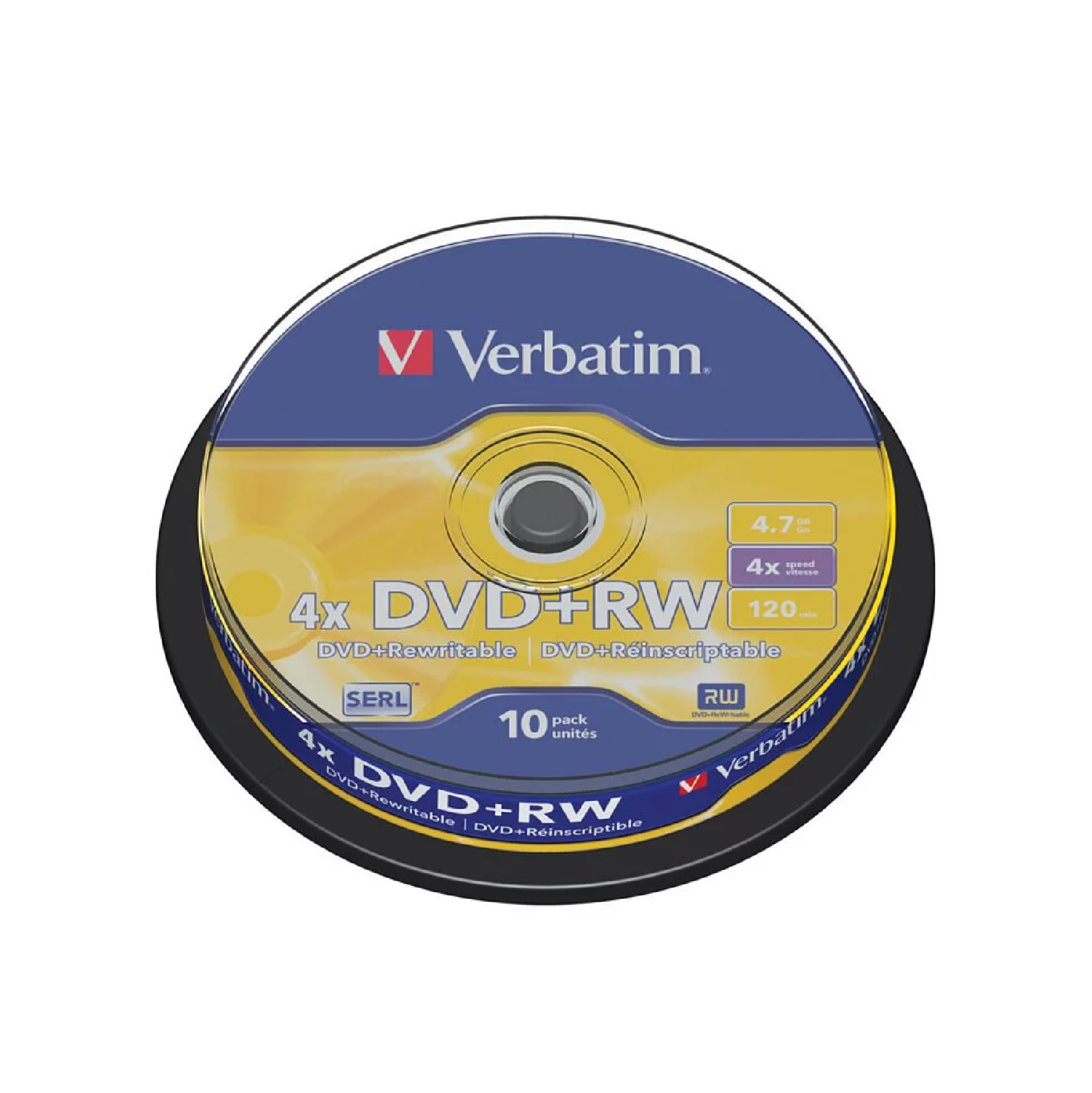 DVD+RW 4.7GB 4X (10片筒裝)