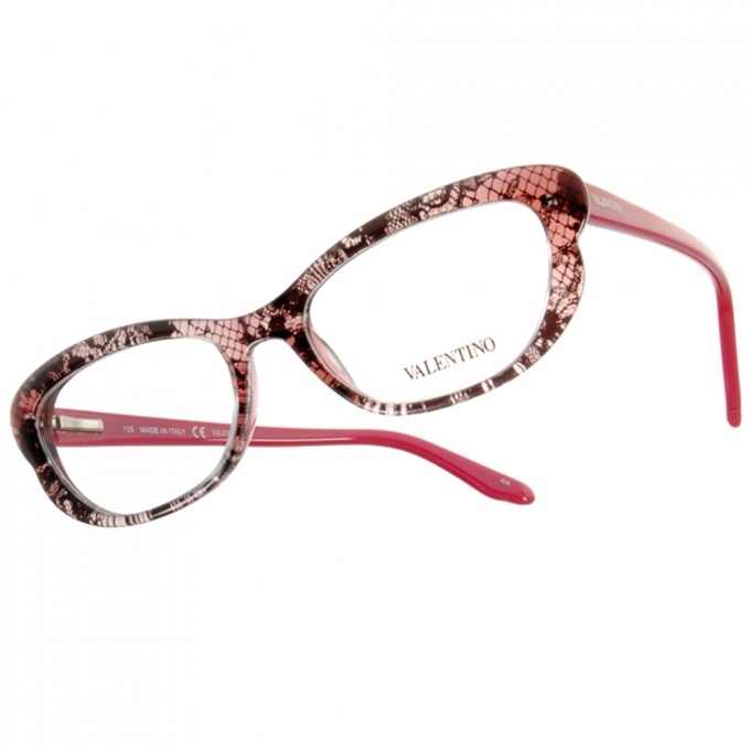 【VALENTINO】VA2654 C524 貓眼框光學眼鏡 摩登時尚蕾絲格紋小框女款