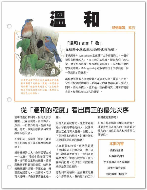 品格中文企業簡報：溫和