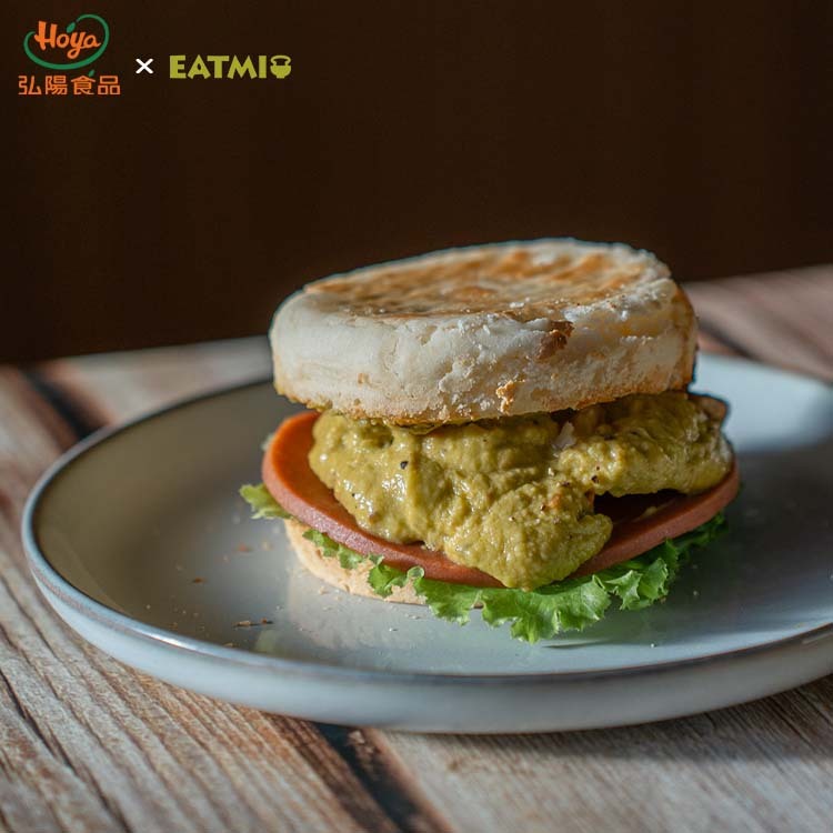 酪梨火腿米福堡