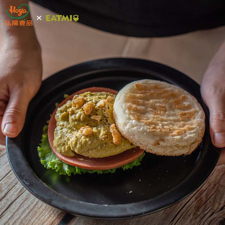 酪梨火腿米福堡