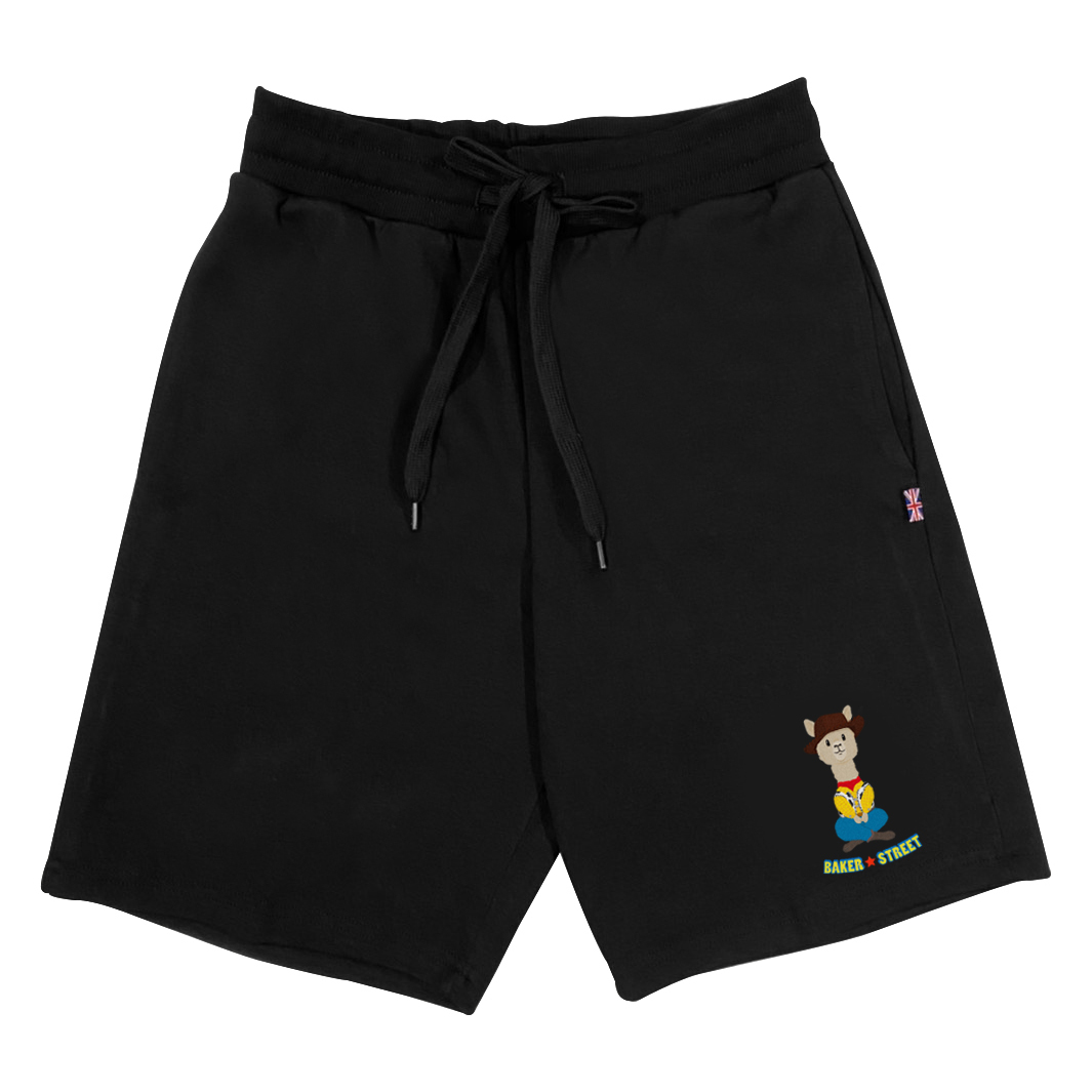 woopaca 牛仔駝 中性版棉質短褲