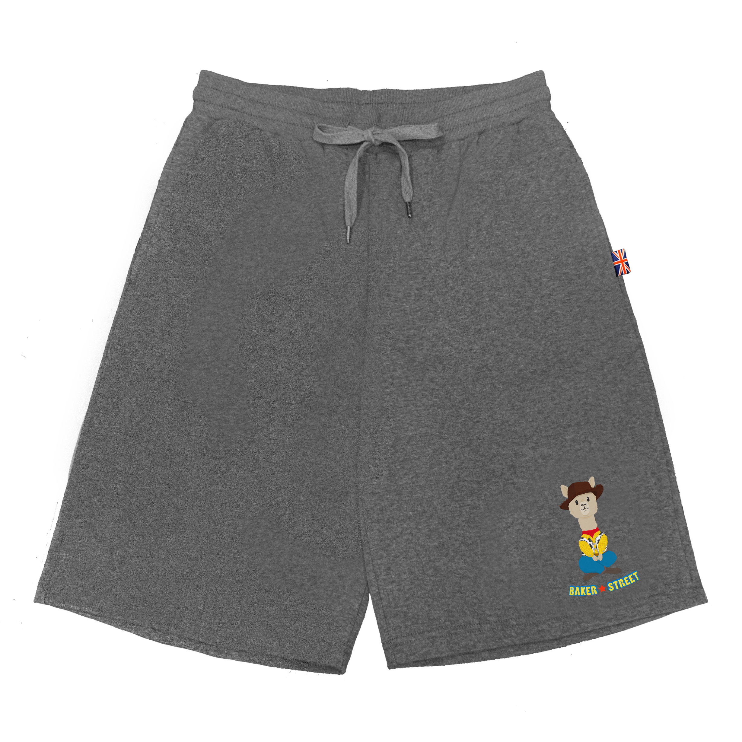 woopaca 牛仔駝 中性版棉質短褲