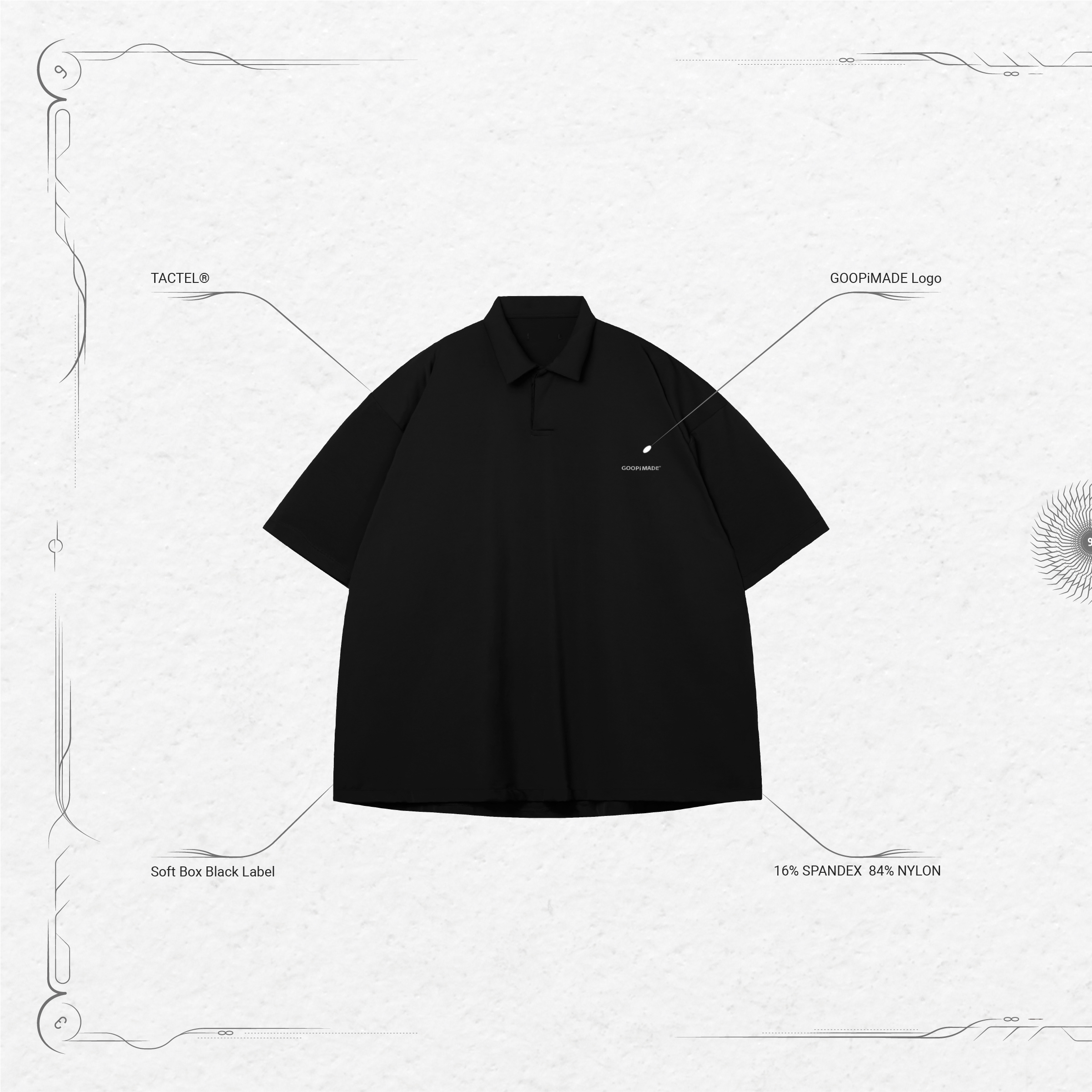 GOOPiMADE “GNV-07” Soft Box Polo Shirt Bathyal | END. (SG)