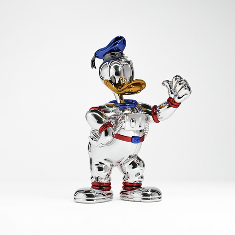 MGL TOYS X DISNEY "ASTRONAUT DONALD DUCK" 電鍍銀 寶麗石 宇航員唐老鴨