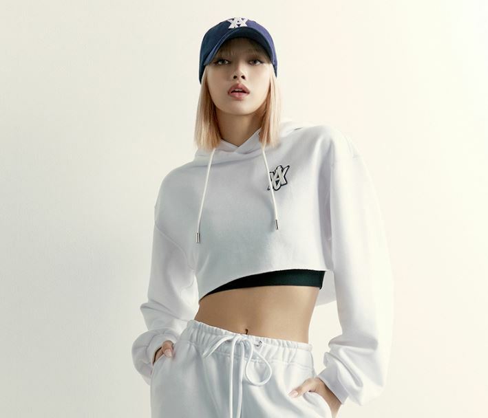 ACME DE LA VIE LOGO EMBLEM PATCH 短版 長袖 帽T 白  ADLV-22SS-HDALEP-WHT