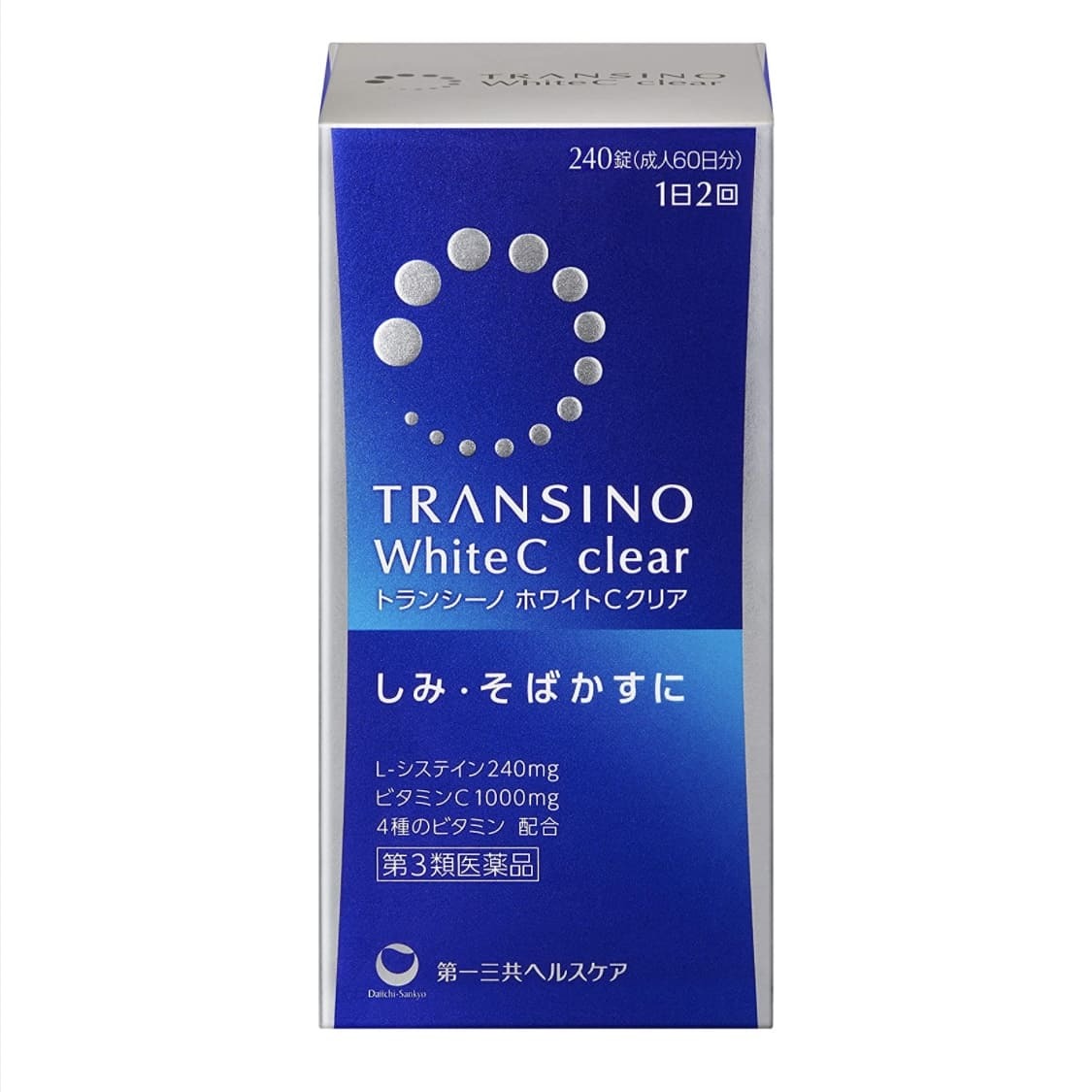 日本第一三共 TRANSINO White C Clear 240 tablets