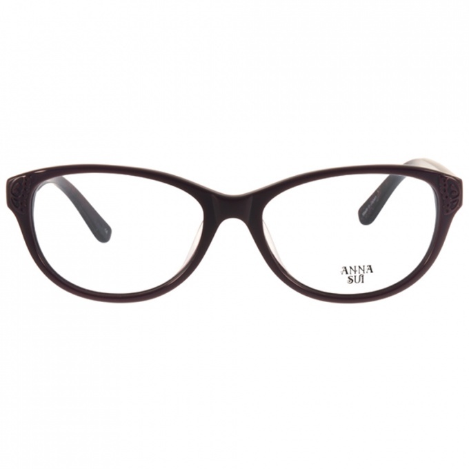 【Anna Sui】AS656-1 C771 復古貓眼框光學眼鏡  簡約典藏logo款