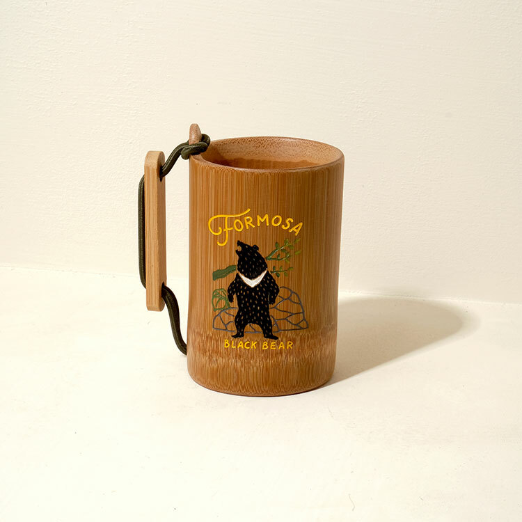 Outdoor Cup 元氣凹豆杯-彩繪竹杯