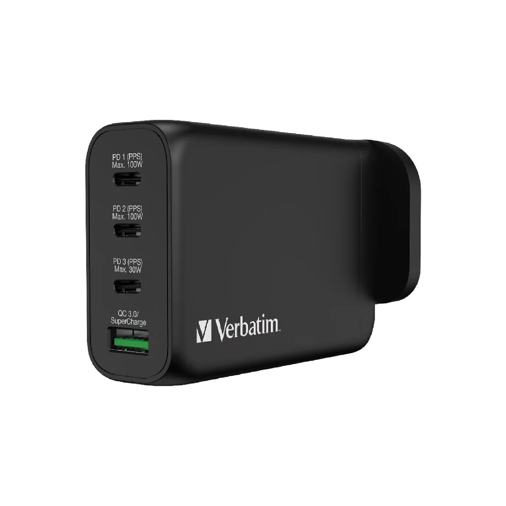 Verbatim 威寶｜4 Port 130W PD 3.0 & QC 3.0 GaN USB充電器