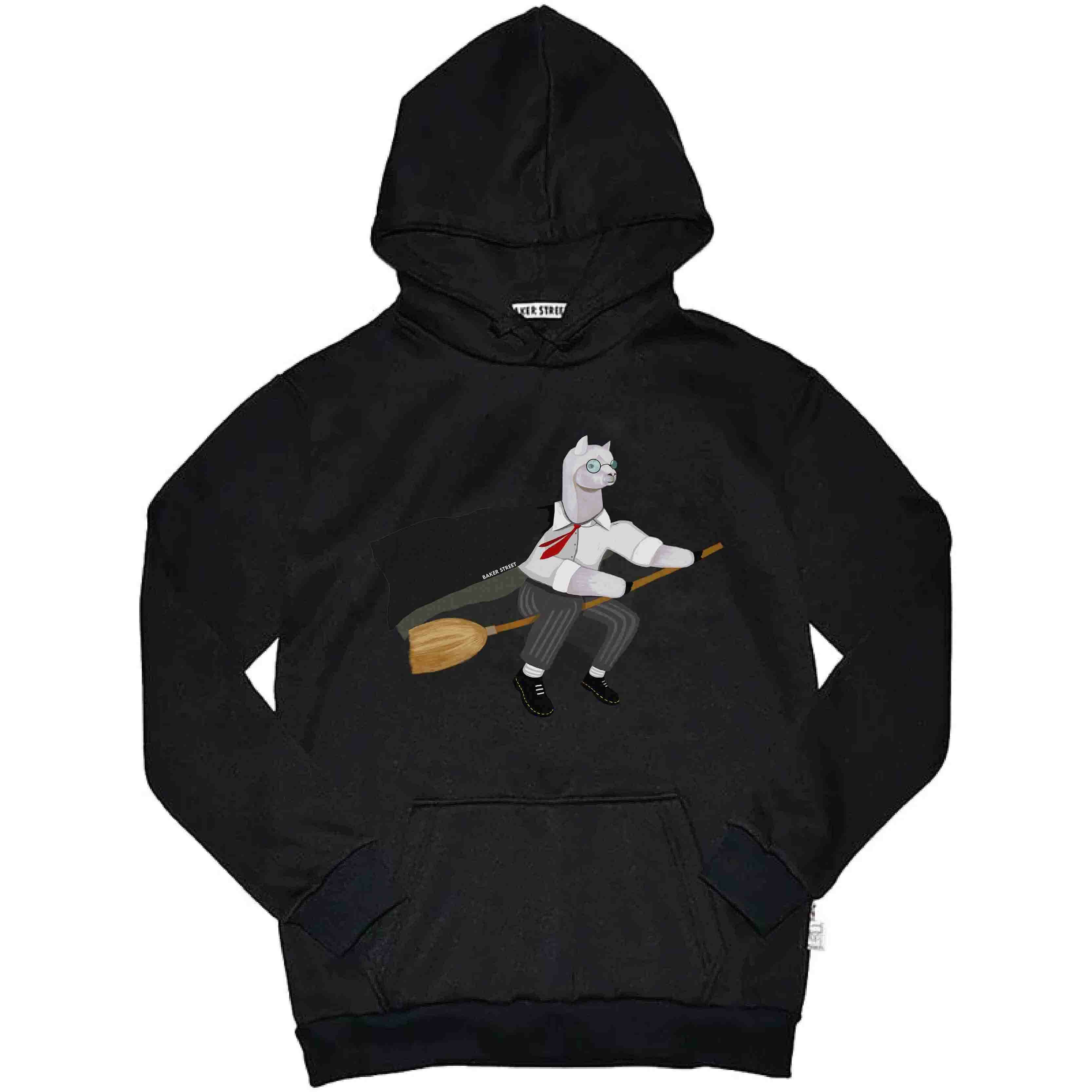 Harry Alpoter 哈利波駝 高磅數長袖帽T