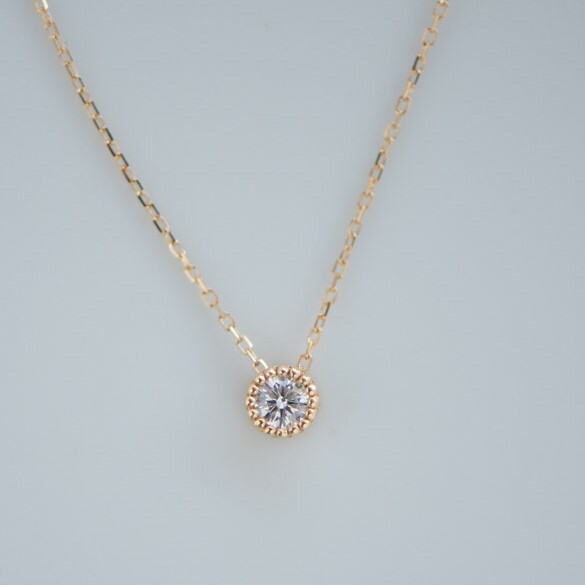 18K Vintage Edge Diamond Necklace