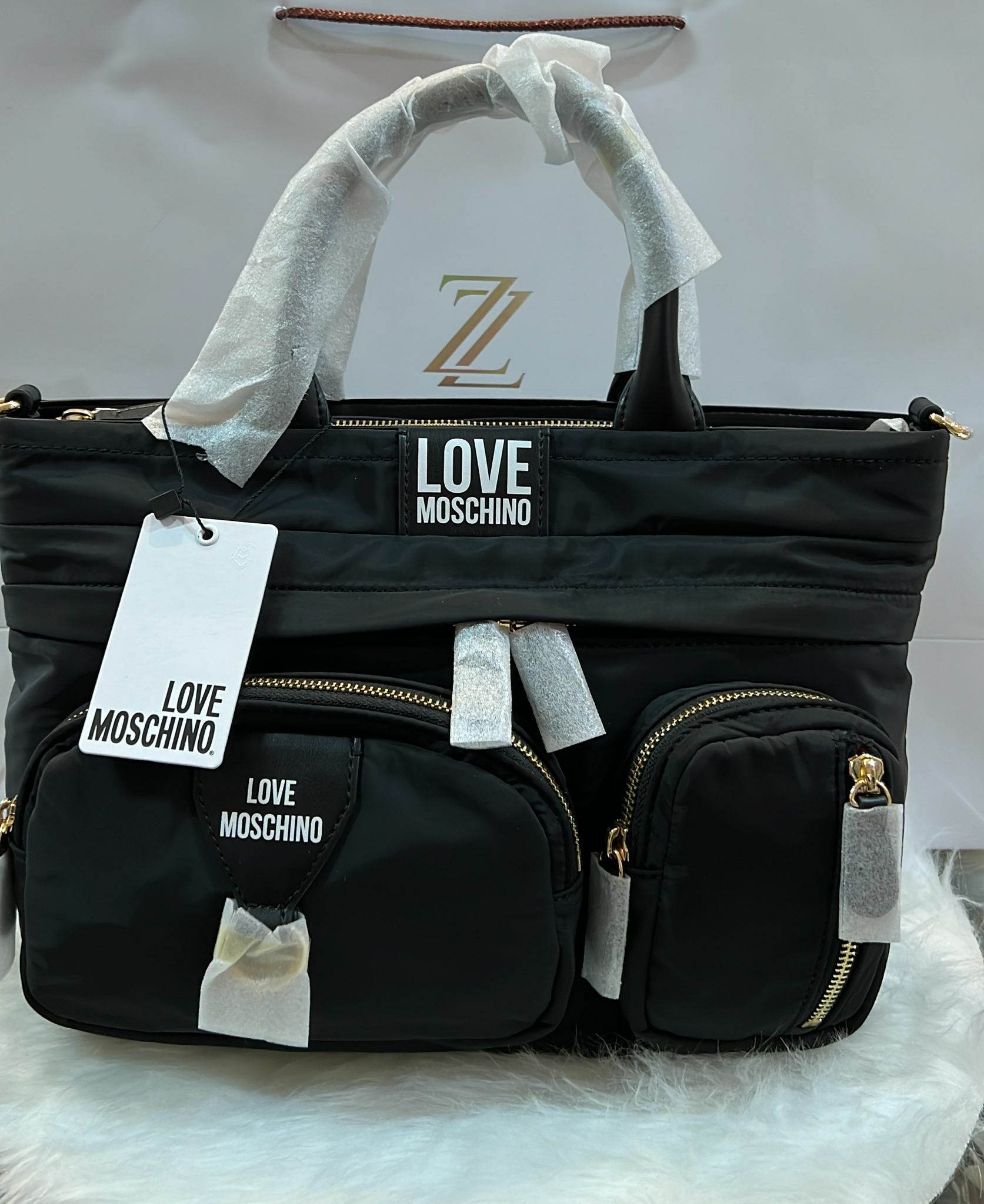 [S] LOVE MOSCHINO BACK PACK BORSA NYLON,NERO JC4336PP0EKE0000, 8054400639140 (SLM63)