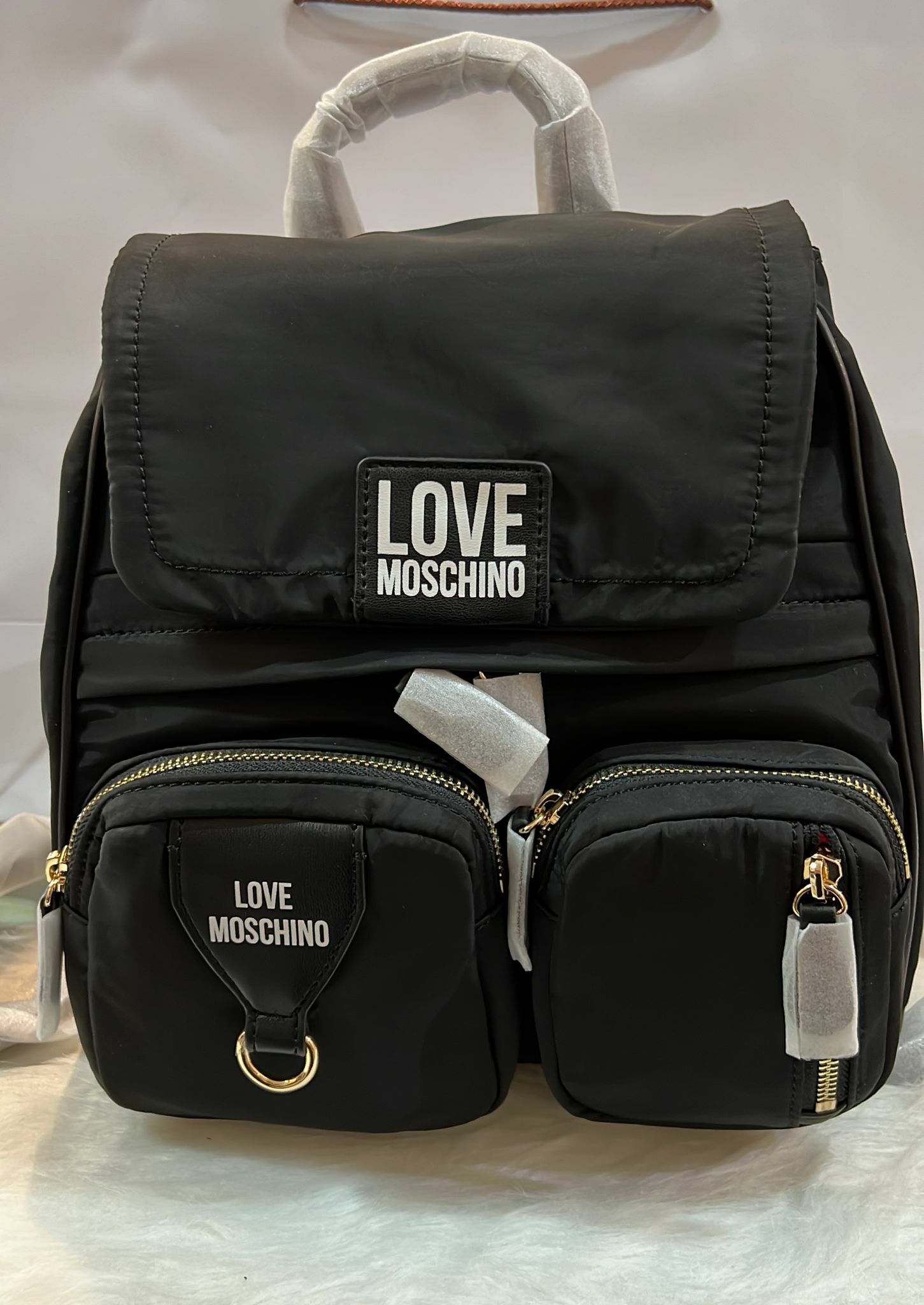 [S] LOVE MOSCHINO BACK PACK BORSA NYLON, NERO JC4341PP0EKE0000, 8054400639157 (SLM64)