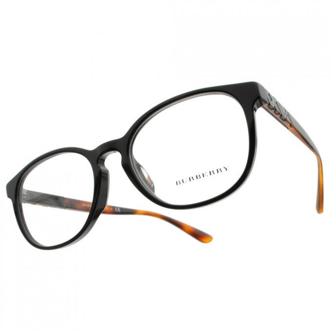 【BURBERRY】BU2241F 3001 英倫經典格紋貓眼框光學眼鏡