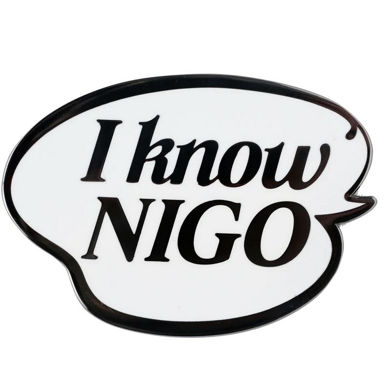 I KNOW NIGO 字體 動物 別針
