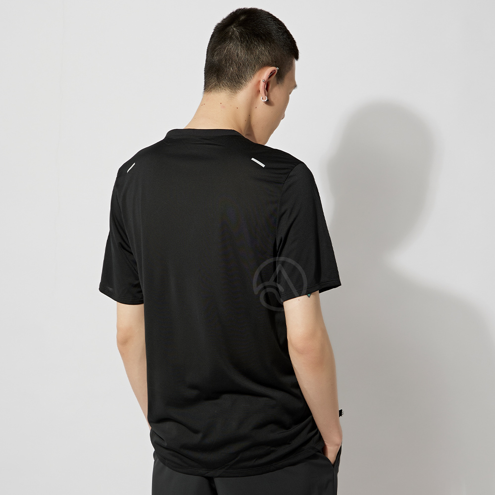 Nike AS M DF RISE 365 SS 男 黑 輕盈 透氣 反光慢跑 短袖 CZ9185-013