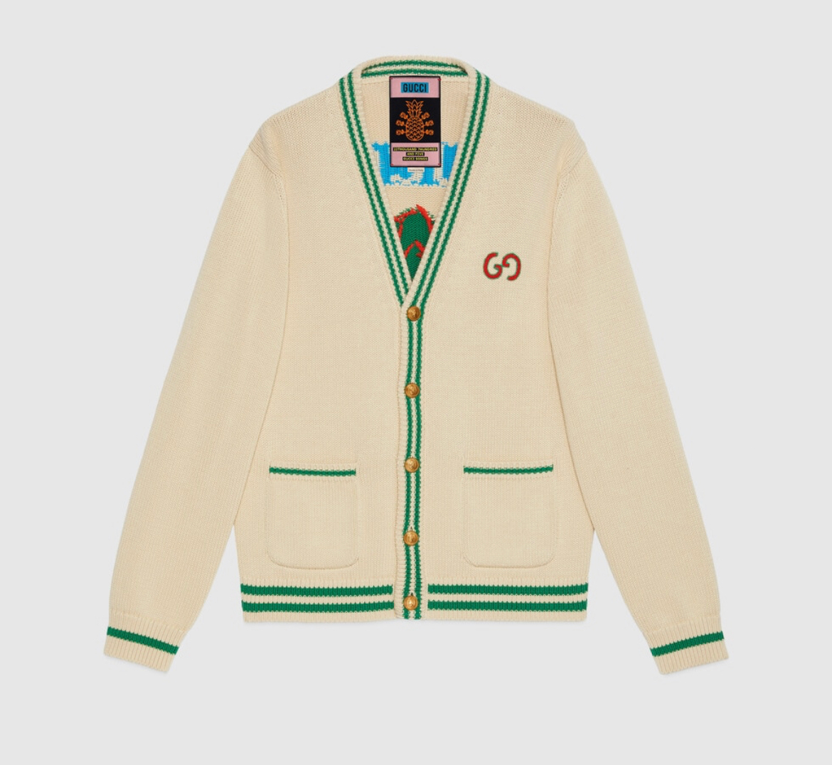 mager Med andre ord Defekt Gucci pineapple cotton cardigan