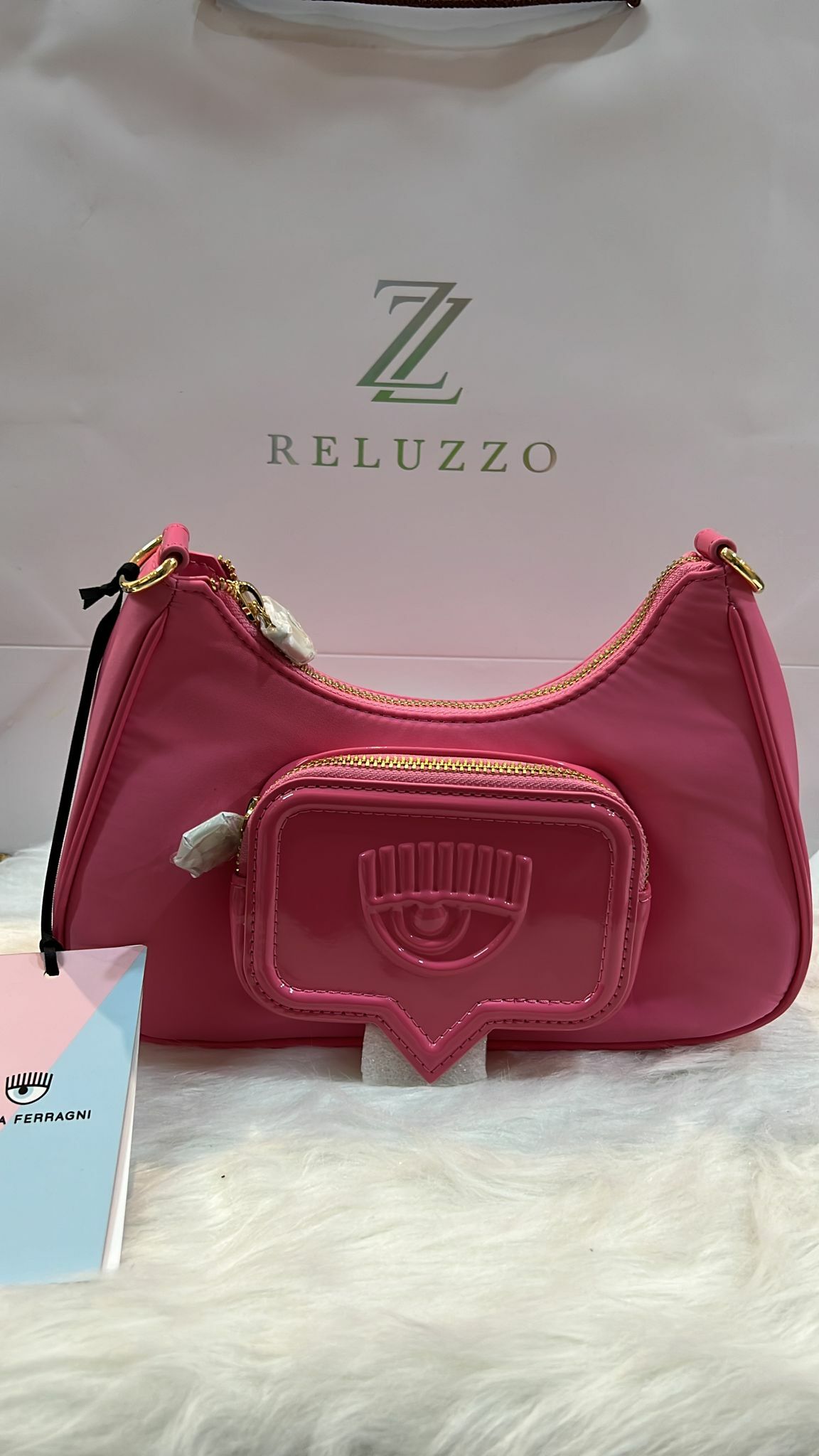 [S] CHIARA FERRAGNI BORSA DONNA SHOULDER BAG 72SB4BF8 ZS137414, PINK, 8052672231376 (SCF25)