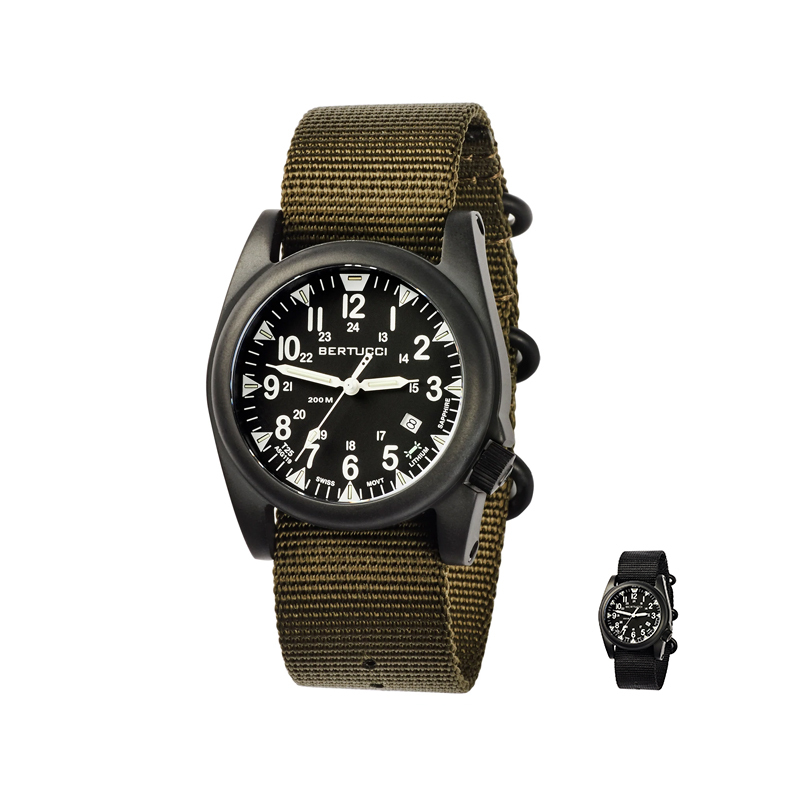 Bertucci A-5S Ballista Illuminated Nylon Band Watch 45m