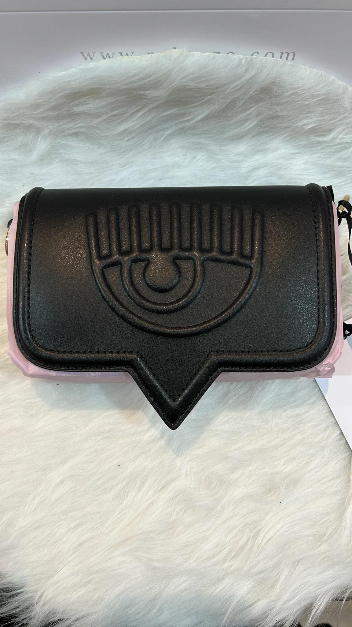 [S] CHIARA FERRAGNI EYELIKE SHOULDER BAG 72SB4BA5 ZS132899,BLACK, 8052672231017 (SCF28)